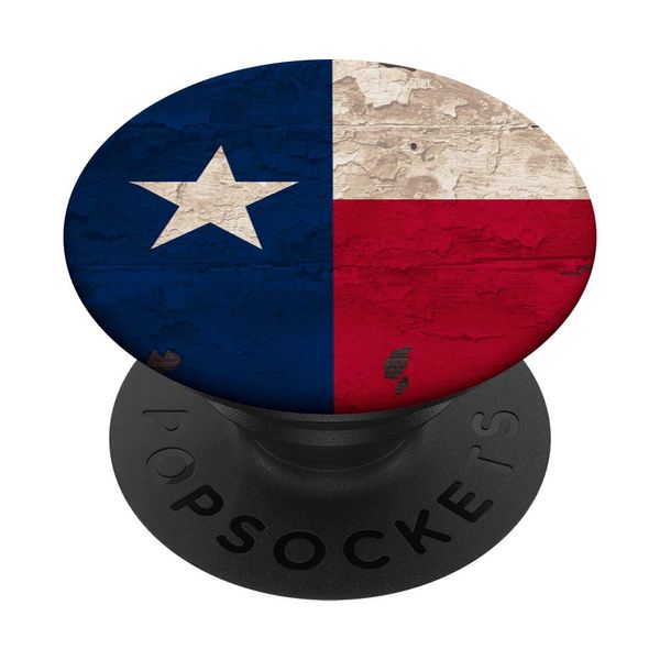 Rustic Texas State Flag Distressed USA PopSockets PopGrip: Swappable Grip for Phones & Tablets
