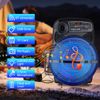 15" Portable Bluetooth Speaker Subwoofer Sound System w/LED Stand & Wireless Mic