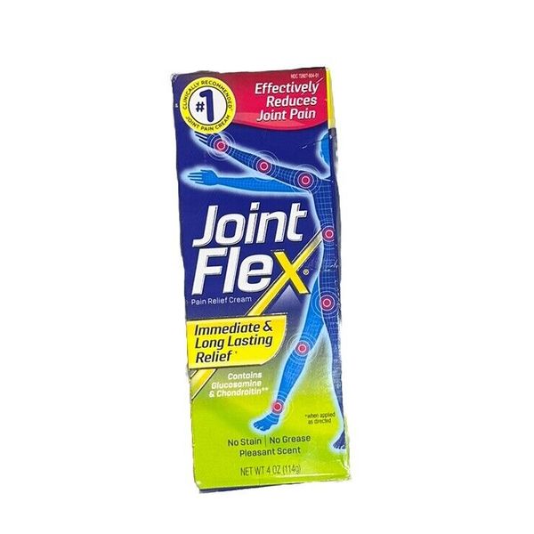 Joint Flex Pain Relief Cream With Glucosamine Chondroitin 4 Oz Exp. 09/25+