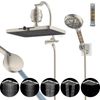 Hibbent 13-Inch Filtered Rainfall Shower Head Handheld Spray Combo High Pressure