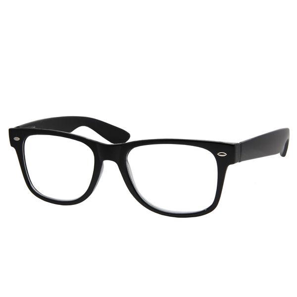 grinderPUNCH High Magnification Power Readers Reading Glasses 1.00-6.00 (Black, 6.00)