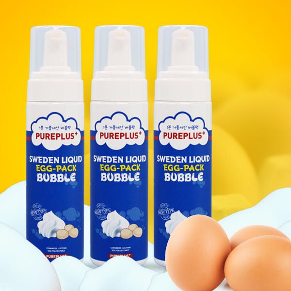 [Special Offer] Swedish Liquid Egg Pack Bubble Pore Pack Foam Cleansing Cleansing Liquid Soap 200ml 3pcs