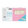 THE EDGE C Curved Nail Tips Assorted Sizes 1-10 (360 Pack) - Strong Nail Tips