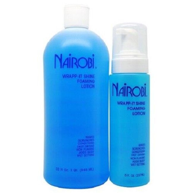 Nairobi Wrapp-It Shine Foaming Lotion 32oz + 8oz DUO SET