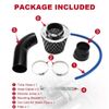 Black 3 Inch Universal Cold Intake Pipe Induction Flowing Pipe Kit 76mm Intake