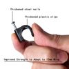 Round Cable Clips 12mm - Pack of 100 (Black)