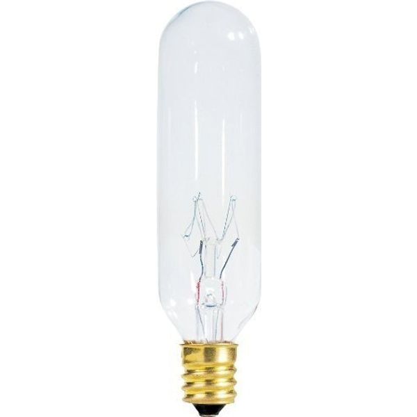 35 watt 120 volt T7.5 Candelabra E12 Base Clear Tubular Incandescent Westinghouse Light Bulb,pack of 6