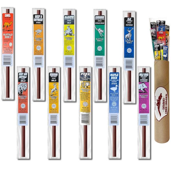 Exotic Jerky Stick Tube Assortment