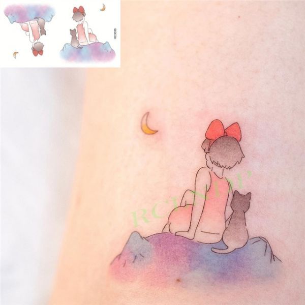 Face Henna Tattoo Tattoo Decal Stickers Women's Waterproof Temporary Cartoon Star Cloud Moon Rabbit Cute Dinosaur Flash