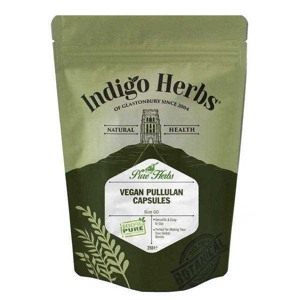 Indigo Herbs Capsules Size 00 Vegetarian/Vegan 250 caps