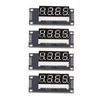 TM1637 Digital Tube Display Module 4 Digit 7 Segment Display Board LED Display Replacement with Pin Header (White MRA110A)
