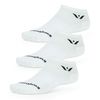 Swiftwick - PERFORMANCE ZERO (3 Pairs) Running Socks, Golf Socks, Durable, Cushioned No-Show Socks (White, X-Large)