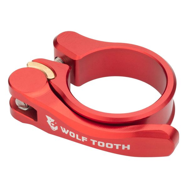 Wolf Tooth Seatpost Clamp 1.3 inches (34.9 mm) Red Quick Release