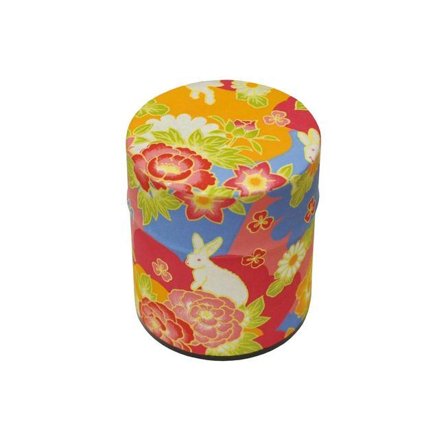 Yamako 792610 Tea Caddy Pot-kan Flower Rabbit Mini Made in Japan