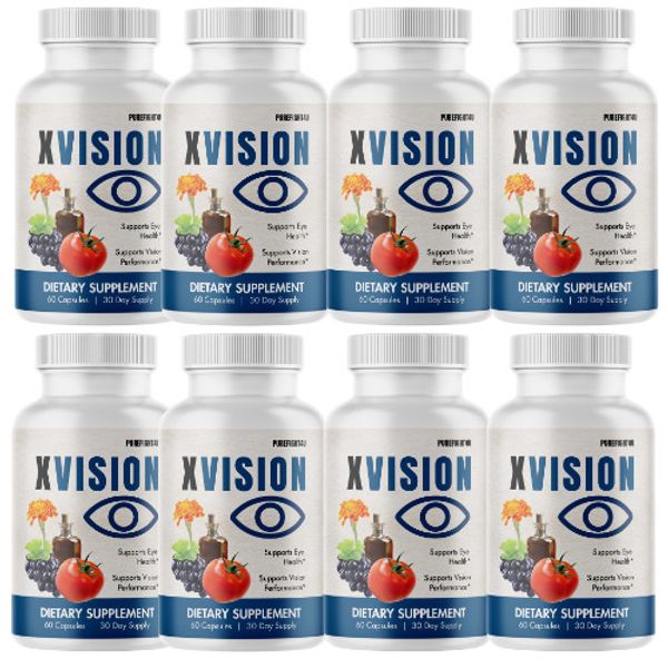 X Vision Daily Eye Support for Visual Wellness Nutritional Supplement -8 Pack