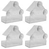 AB Tools Hanging Window Wild Bird Feeder Table Clear Viewing Perspex 3 Suction Pads 4pk