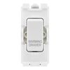 BG RRWDW White 20A DP Appliance Grid Switch Labelled Warming Drawer