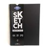 AEROGRAPHING Sketch Drawing Block Black for Drawing A4 200gsm