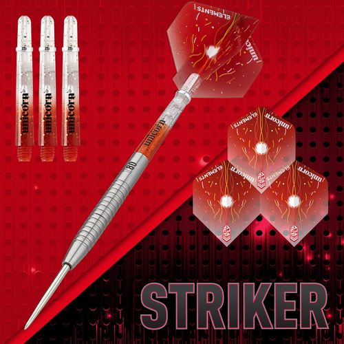 Unicorn Steel Tip Darts Set | Core XL Striker Series Style 2 | 80% Natural Tungsten Barrels | 23 g