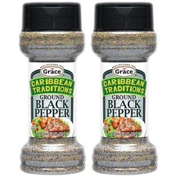 CARIBBEAN TRADITIONS GROUND BLACK PEPPER 3OZ 2PK