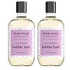 Deep Steep Bubble Bath, 17 Ounce (Pack of 2) (Rosemary Mint)