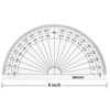 eBoot 28 Pack Clear 180 Degree Plastic Protractors for Angle Measurement, 10 cm