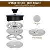 French Espresso Maker Squeeze Press 32oz Triple Filters 8 Coffee Tee Cups Maker