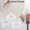 20 Pcs Bright White Adapter Ring Reducer Kit For Lampshade Fittings