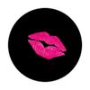 Lips Pink Lipstick Kiss Black
