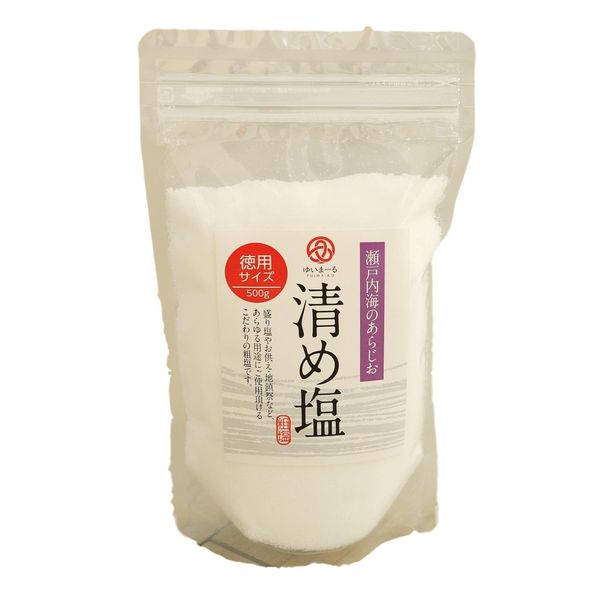 MOA feteli (moafetexi) Good Luck onto Salt Cleansing Salt ara塩 Portion Wheel Salt Stand Pack Fly With Your 得用 500g