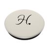 Beige / Vanilla Letter H Initial Heart Monogram Cute Design PopSockets Standard PopGrip