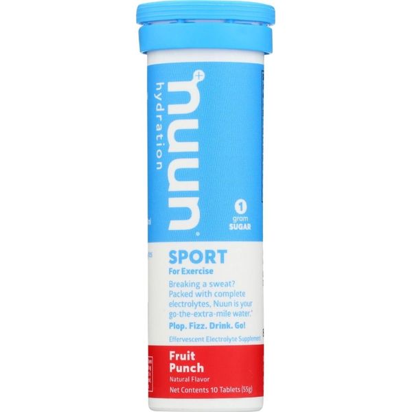Nuun Hydration Effervescent Electrolyte Tablets Fruit Punch 60 Count Pack
