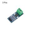 sourcing map 3pcs ACS712 Current Sensor Module 20A Range Hall Effect Current Sensor Current Measuring AC/DC for Detecting Current