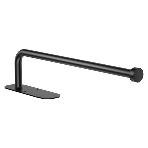 Paper Towel Holder, Self Adhesive or Screw Mounting, Black Paper Towel Holder Wall Mount, SUS304 Stainless Steel Paper Towel Holder Under Cabinet for Kitchen, Counter, Cabinet, Bathroom