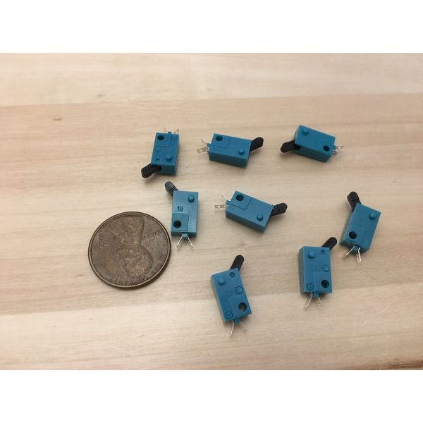 8 Pieces  KFC-V-101 Micro Limit Switch Lever tiny small Normally open n/o C22