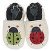 Carozoo Soft Baby Kids Leather Shoes with Soft Suede Soles. Crawling Shoes.Baby Shoes.Boys.Girls.0-6 Months to 7-8 Years, ladybug cream