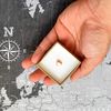 Silver Heart Metal Map Push Pins