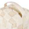 Heya Home Check It Boucle Fleece Doorstop