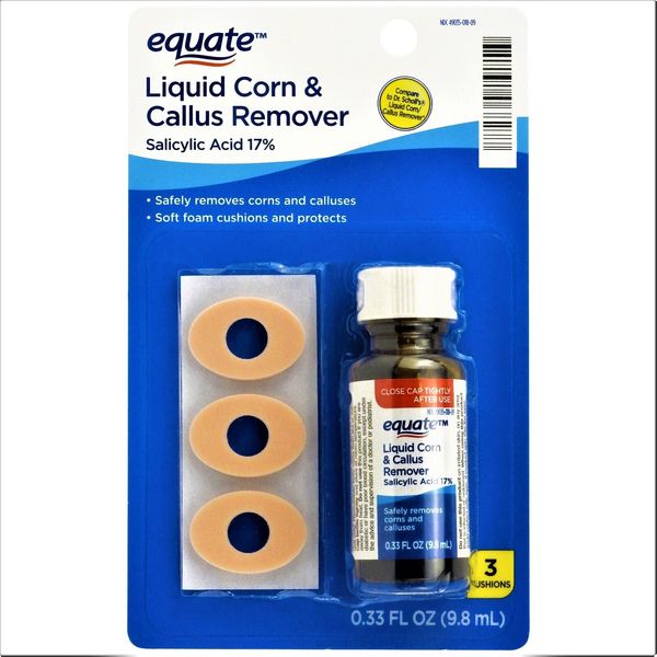 EQUATE Liquid Corn and Callus Remover 0.33 Oz