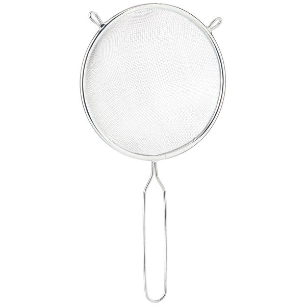 Chef Aid 16cm long handled metal Sieve, Kitchen essential tool and ideal for straining, draining, washing and wide range of foods, with a fine mesh for ease of use