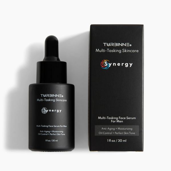 Turbinne Multi-Tasking Multi-Tasking Face Serum For Men. Best For Anti-Aging + Moisturizing, Oil Control + Perfect Skin Tone. 30 mL / 1 fl. Oz