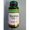 2 PACK Nature's Bounty Biotin 5000 mcg 72 Rapid Release Softgels