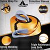 WOLFSTORM 4’’x30' Tow Strap with 3/4 D-Ring Shackles - 41800lbs Break Strength