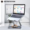 Laptop Stand for Desk, Adjustable Computer Stand with 360° Rotating Base, Erg...