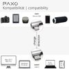 PAXO 1m Micro USB to USB C OTG Cable, Charges USB Type C Devices, Angled Plug, Data Cable, Charging Cable, USB 2.0