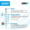 LIGNUM Classic Golf Tees, Lasts 50+ Rounds, Anti-Spin Head, Ring System