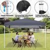 10 x 10 FT Pop Up Canopy Tent Pre-Assembled Lightweight Adjustable Height Grey