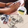 Tattoo Practice Skin with Transfer Paper, 30PCS Tattoo Fake Skin and Tattoo Tracing Paper Kit Including 10PCS Double Sided Skin and 20PCS Tattoo Stencil Paper for Tattoo Practice Tattoo Supplies