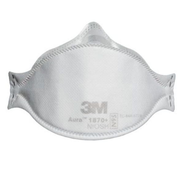 3M Health Care 1870+ Particulate Respirator Mask, Flat Fold (Pack of 120)