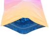 QQ Studio Pack of 100 Double-Sided Two-Tone Ombre Color Gradient Silver Resealable Bags w/Tear Notches for Beauty Scrub Products (2.8" x 3.9", Ombre Orange)